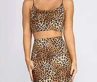 Go Wild Leopard Print Crop Top