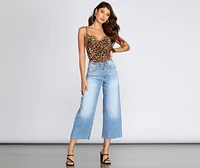 Wild And Free Cowl Neck Bodysuit