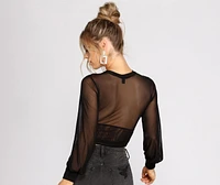 Key To My Heart Mesh Top