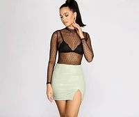 Crushin' On You Mesh Top
