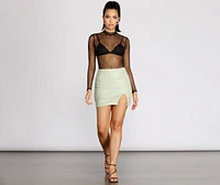 Crushin' On You Mesh Top