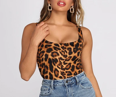 Lead The Way Leopard Print Bodysuit