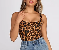 Lead The Way Leopard Print Bodysuit