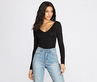 Cross Back Detail Bodysuit