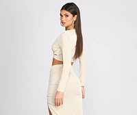 Heartbreaker Knot Twist Crop Top