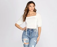 Effortlessly Pretty Crop Top