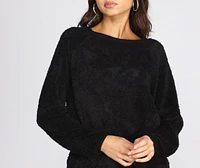 Feeling Cozy Fuzzy Pullover Sweater