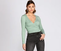 Wrapped Simple Style Top