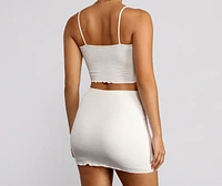 Sassy Smocked Crop Top