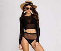 A Mesh Mood Crop Top