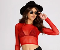 A Mesh Mood Crop Top