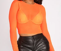A Mesh Mood Crop Top