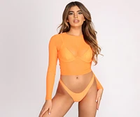 A Mesh Mood Crop Top