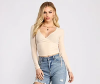 Casual Vibes Ribbed Knit Top
