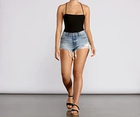 Looking Good Lace Up Bodysuit