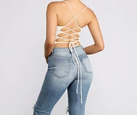 Looking Good Lace Up Bodysuit
