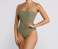 Looking Good Lace Up Bodysuit