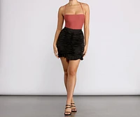 Looking Good Lace Up Bodysuit