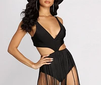 Wild Fest Fringe Bodysuit