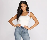 Tied To Style Knit Bodysuit