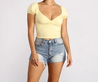 Sweet and Sassy Puff Sleeve Top