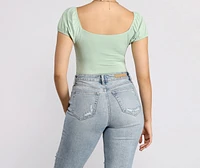 Sweet and Sassy Puff Sleeve Top