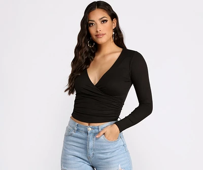 Wrapped Simple Style Top