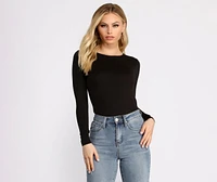 Never Basic Open Back Bodysuit