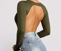 Never Basic Open Back Bodysuit