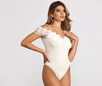 Crochet Details Bodysuit