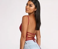 Basic Sleeveless Strappy Back Ribbed Knit Bodysuit