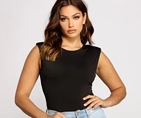 Slay Basics Crew Neck Bodysuit