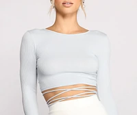 Stun and Impress Lace Up Crop Top