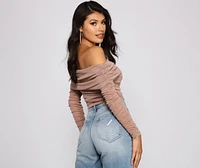 Shimmer Goals Shirred Bodysuit