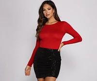 Never Basic Open Back Bodysuit