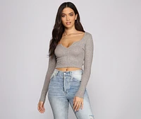 Must-Have Ribbed Knit Crop Top