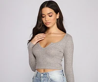 Must-Have Ribbed Knit Crop Top