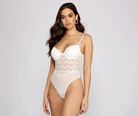 Graced Lace Bustier Bodysuit