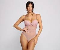 Graced Lace Bustier Bodysuit