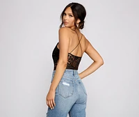Romantic Vibes Sheer Lace Bodysuit