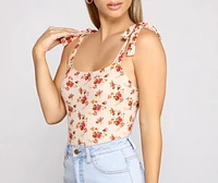 Spring Vibes Floral Knit Bodysuit