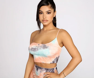 Trendsetting Stunner Tie-Dye Crop Top