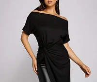 Off-The-Shoulder Asymmetrical Top