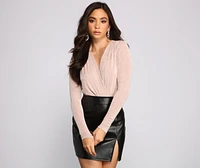 Chic Style Long Sleeve Bodysuit