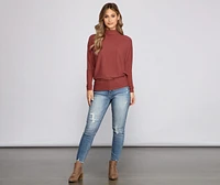 Roll With It Turtleneck Top