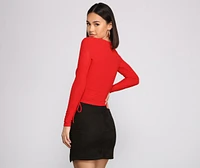 Casual Vibes Ribbed Knit Top