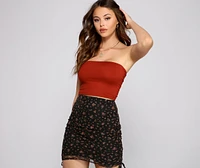 Double Knit Cropped Tube Top
