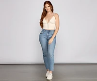 Hooked On Style Ribbed Knit Crop Top
