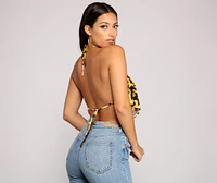 Chainlink Handkerchief Crop Top