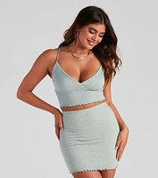 Stylish And Smocked Crop Top
